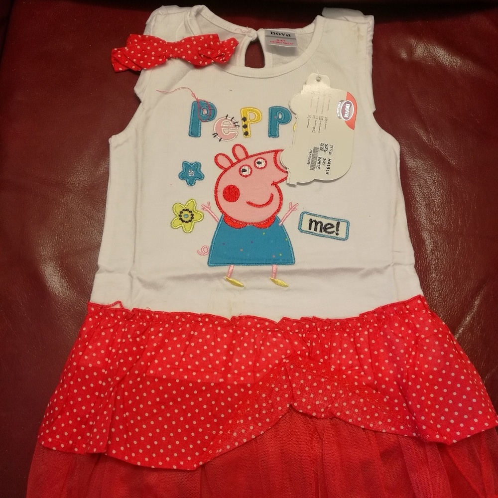 Peppa pig baby girl cartoon skirt NWT
